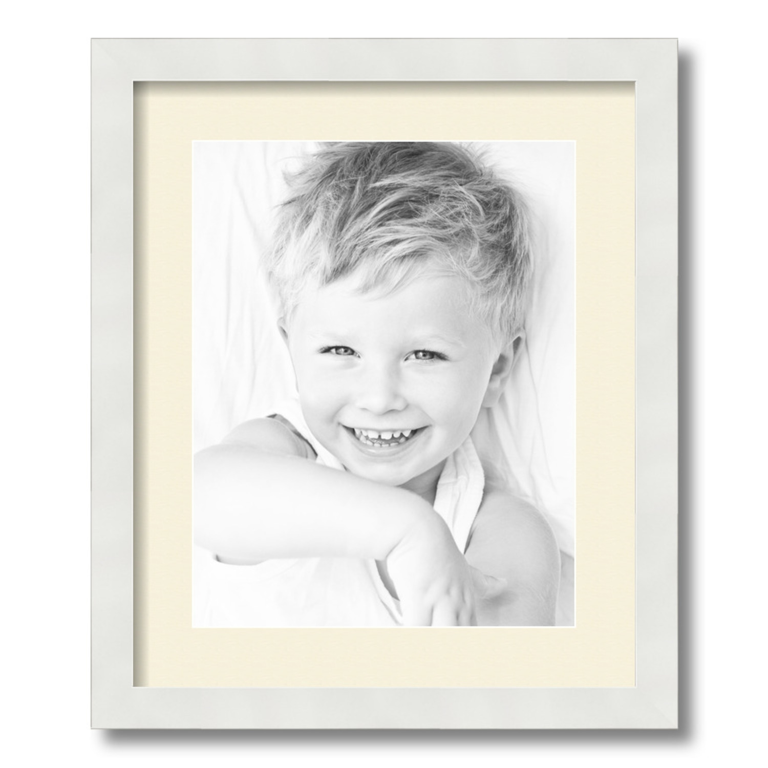 ArtToFrames Matted 15x18 White Picture Frame with 2" Mat, 11x14 Opening 3966