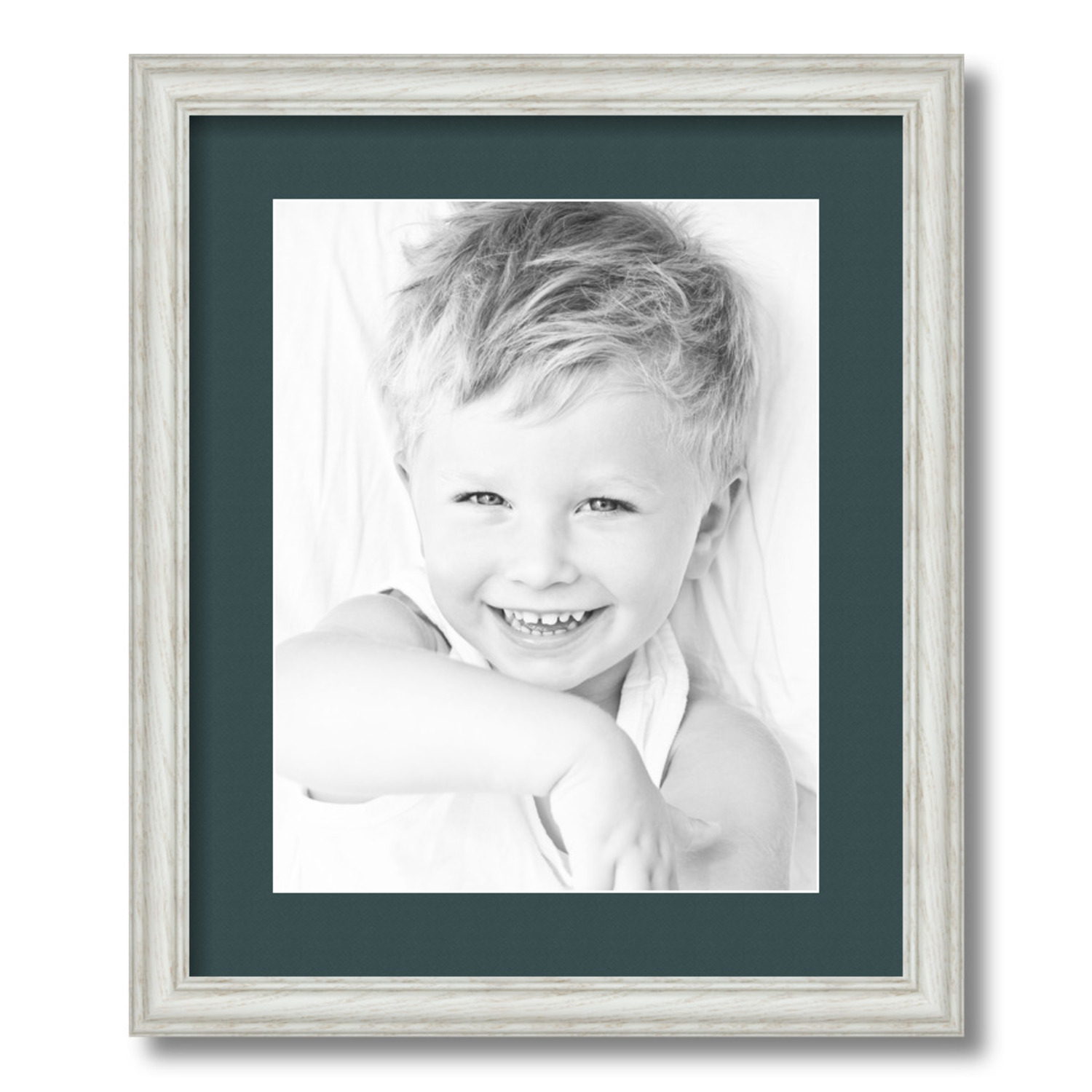 ArtToFrames Matted 15x18 White Picture Frame with 2" Mat, 11x14 Opening 4098