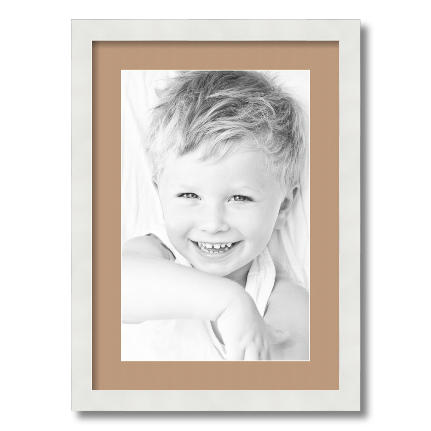 ArtToFrames Matted 15x21 White Picture Frame with 2" Mat, 11x17 Opening 3966