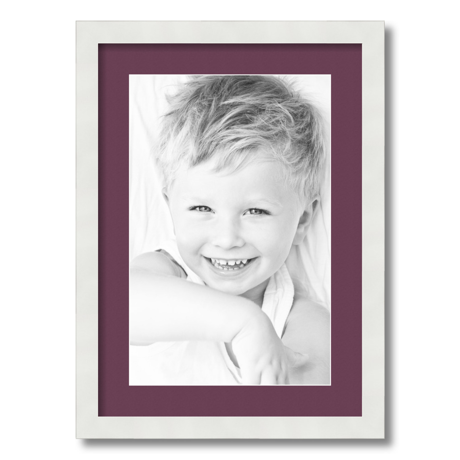 ArtToFrames Matted 15x21 White Picture Frame with 2" Mat, 11x17 Opening 3966