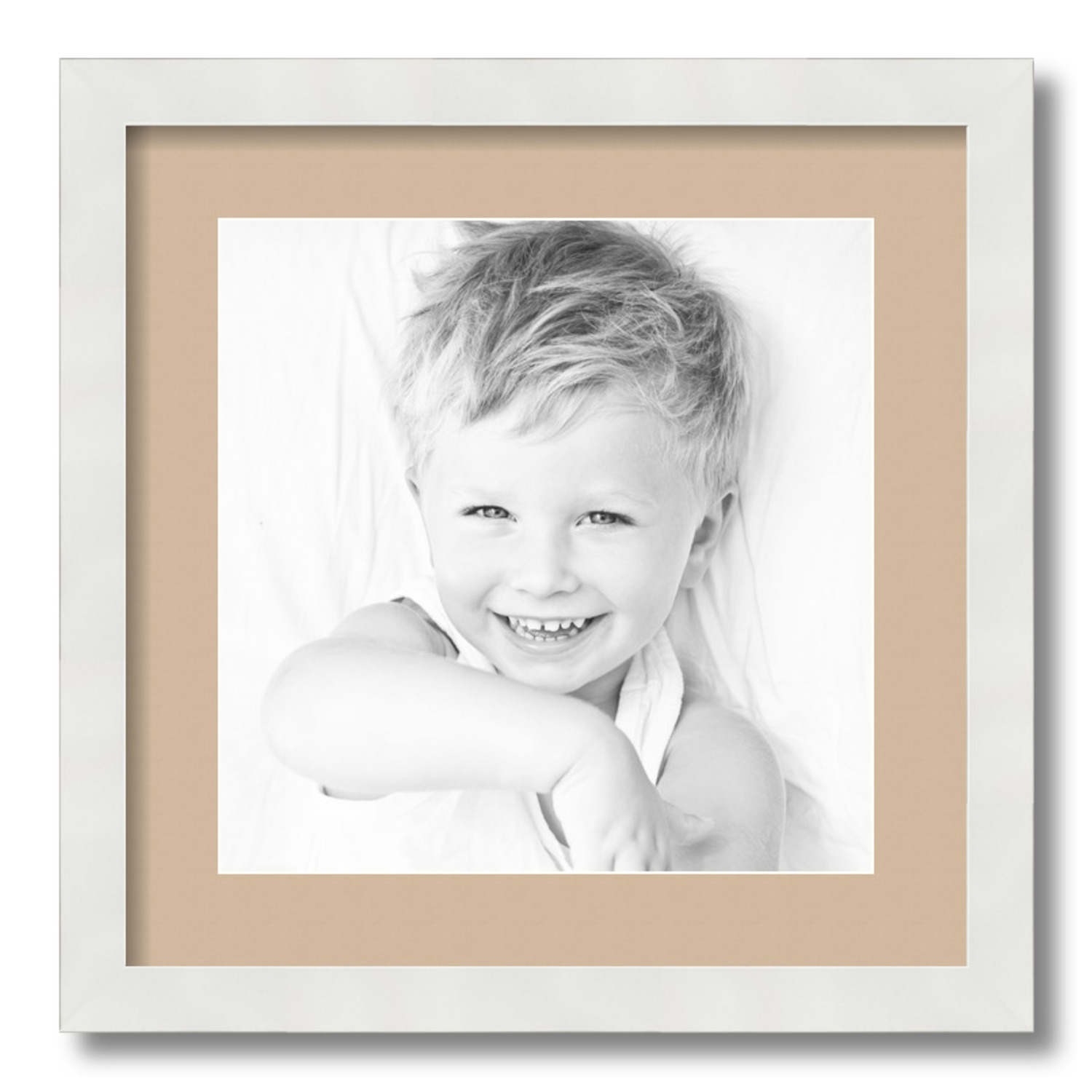 ArtToFrames Matted 16x16 White Picture Frame with 2" Mat, 12x12 Opening 3966 - Picture 146 of 489