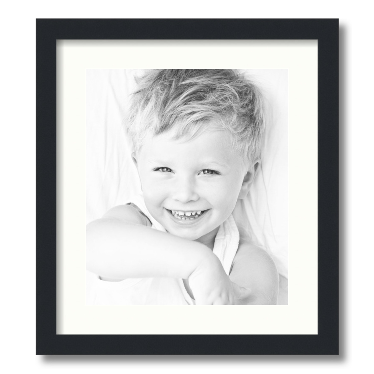 ArtToFrames Matted 16x18 Black Picture Frame with 2" Mat, 12x14 Opening 3926