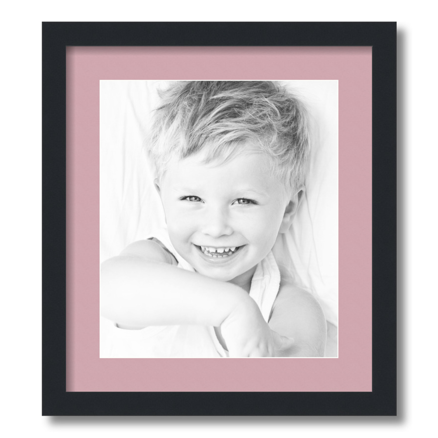 ArtToFrames Matted 16x18 Black Picture Frame with 2" Mat, 12x14 Opening 3926