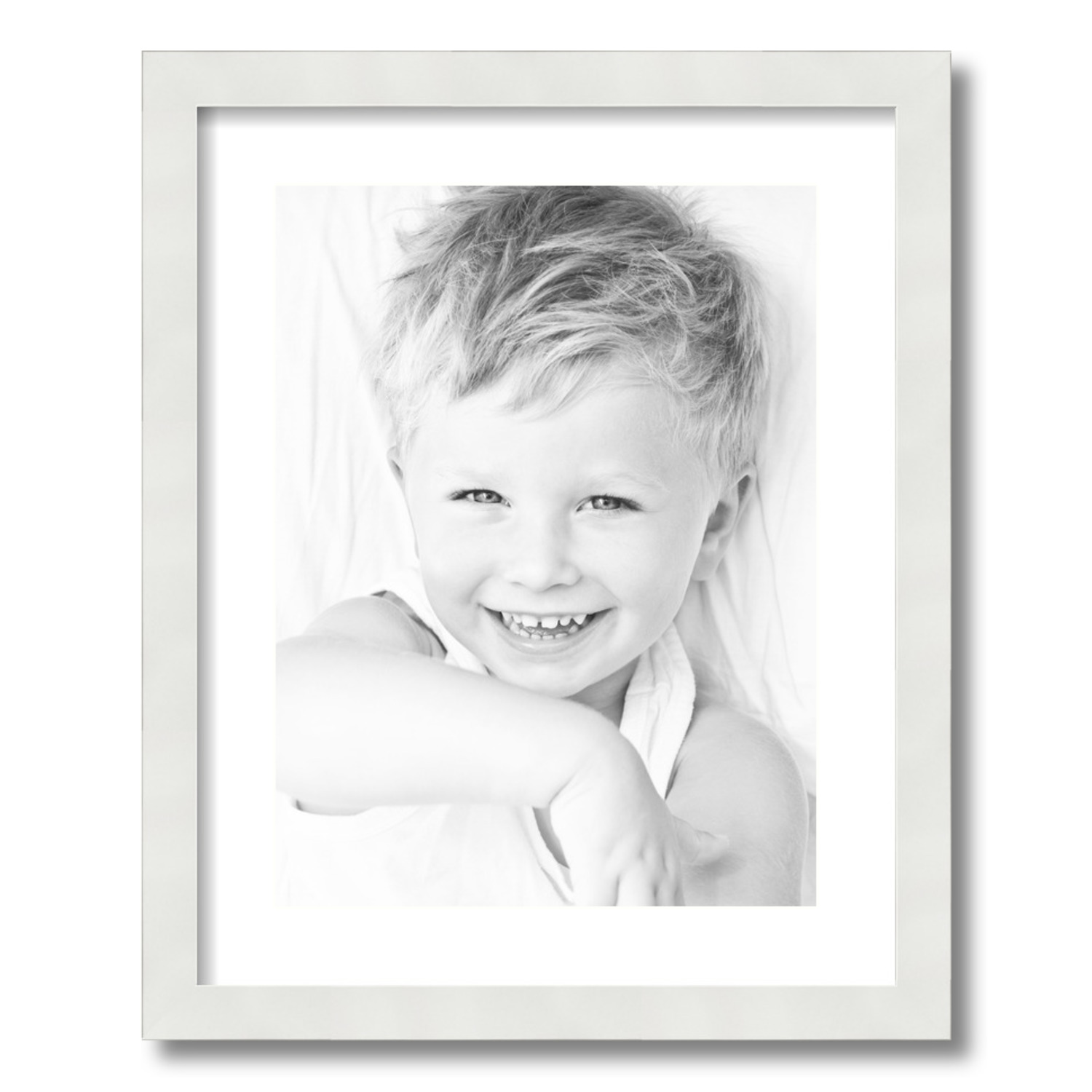 ArtToFrames Matted 16x20 White Picture Frame with 2" Mat, 12x16 Opening 3966