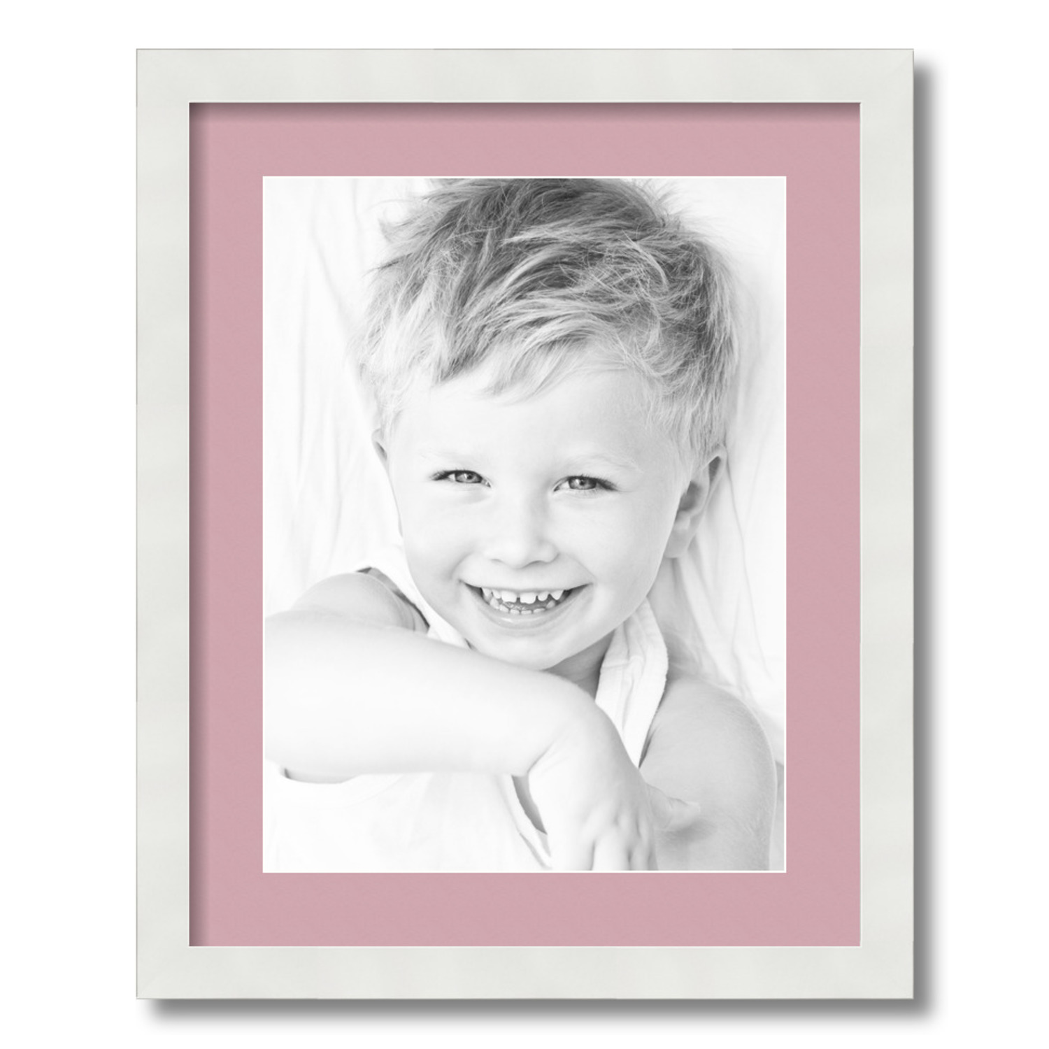 ArtToFrames Matted 16x20 White Picture Frame with 2" Mat, 12x16 Opening 3966