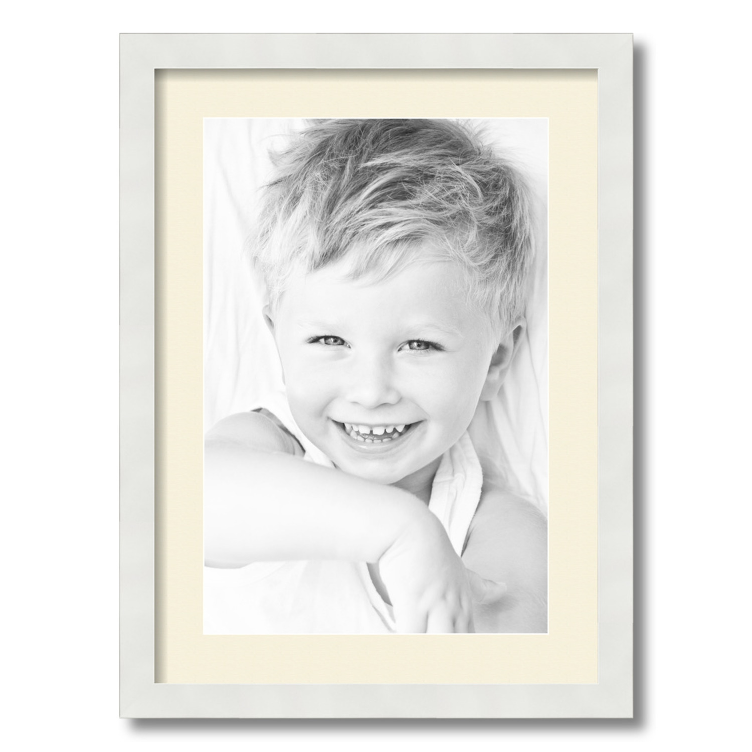 ArtToFrames Matted 16x22 White Picture Frame with 2" Mat, 12x18 Opening 3966