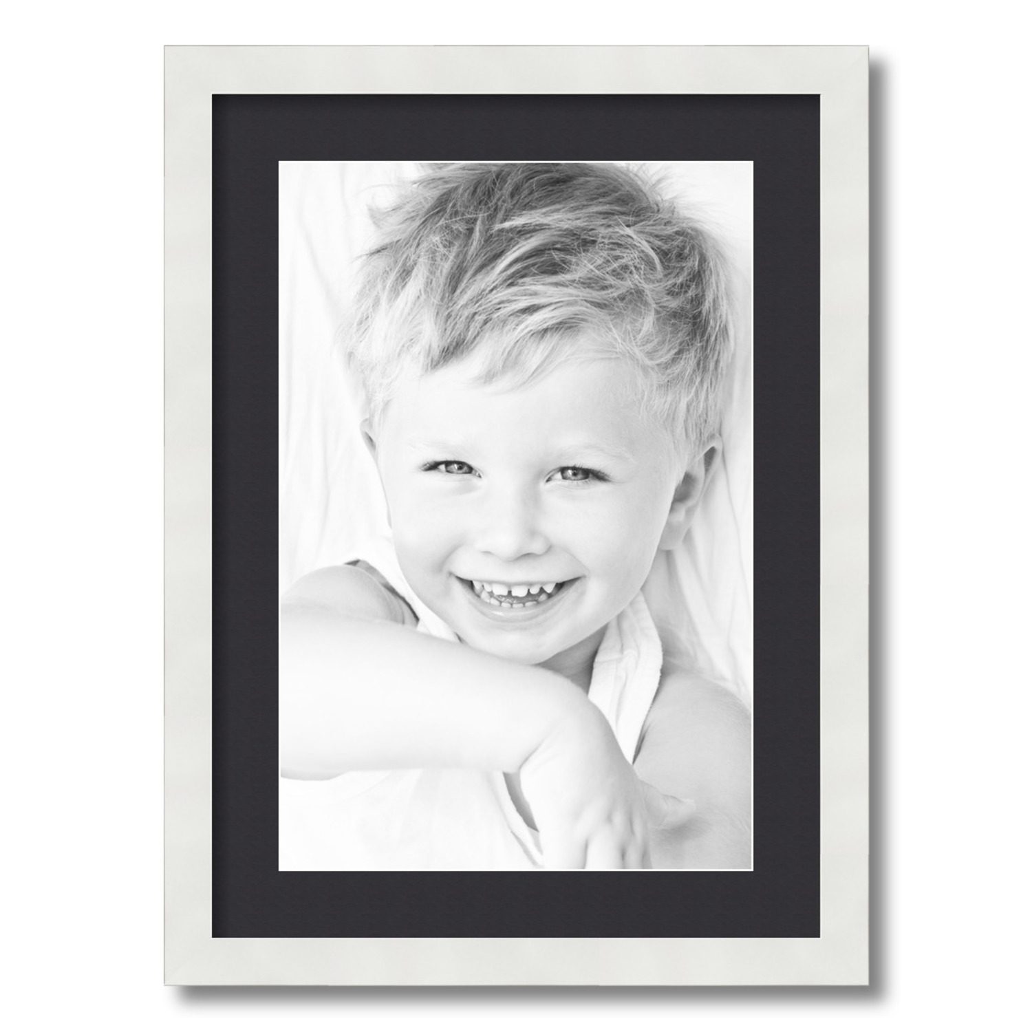 ArtToFrames Matted 16x22 White Picture Frame with 2" Mat, 12x18 Opening 3966