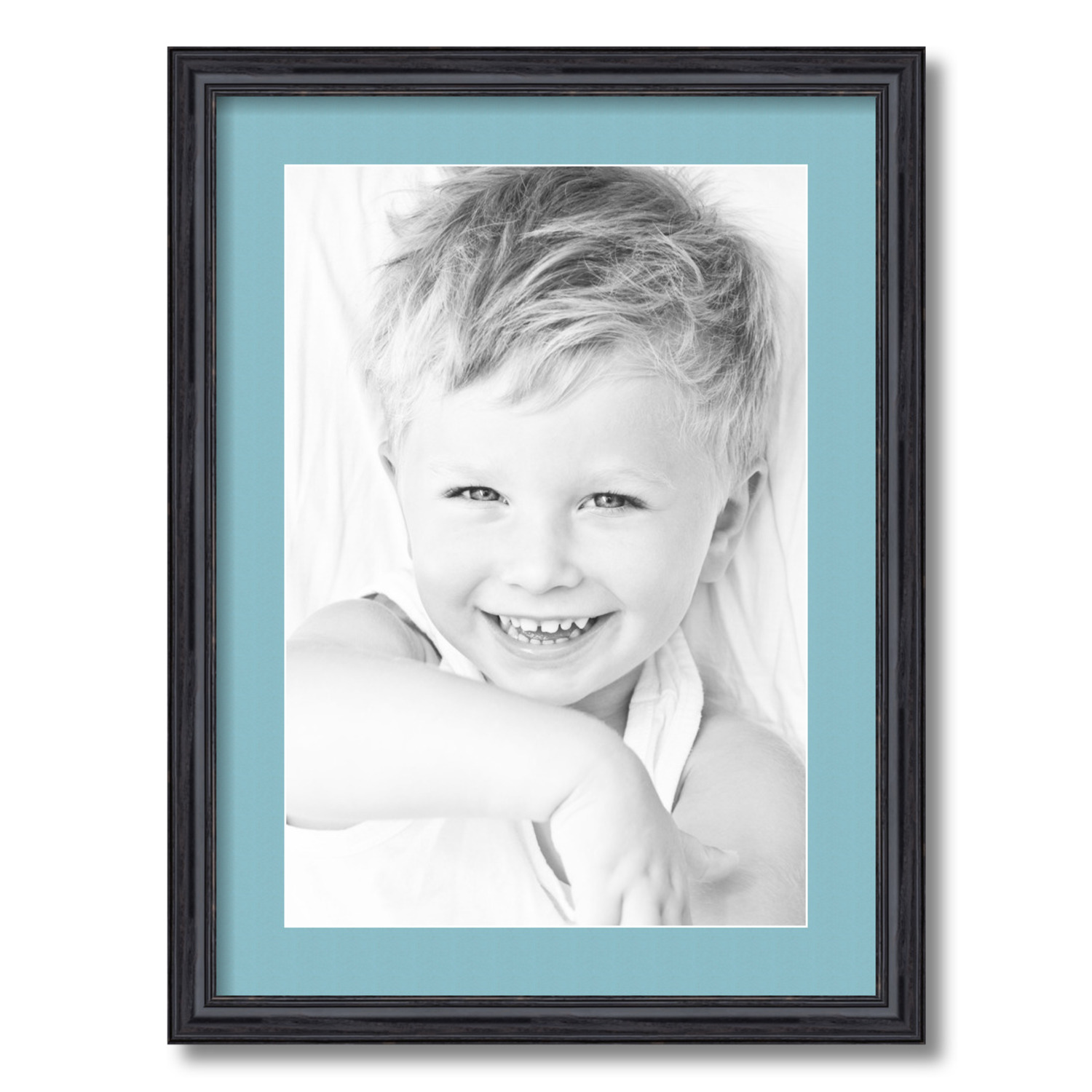 ArtToFrames Matted 17x23 Black Picture Frame with 2" Mat, 13x19 Opening 4083