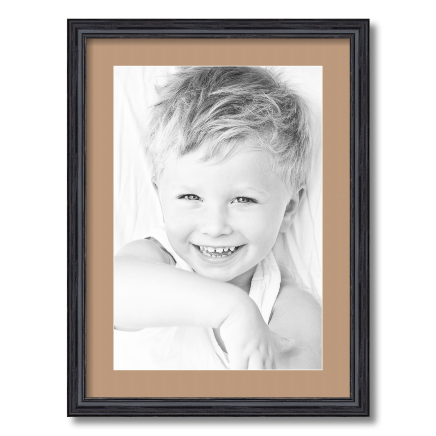 ArtToFrames Matted 17x23 Black Picture Frame with 2" Mat, 13x19 Opening 4083