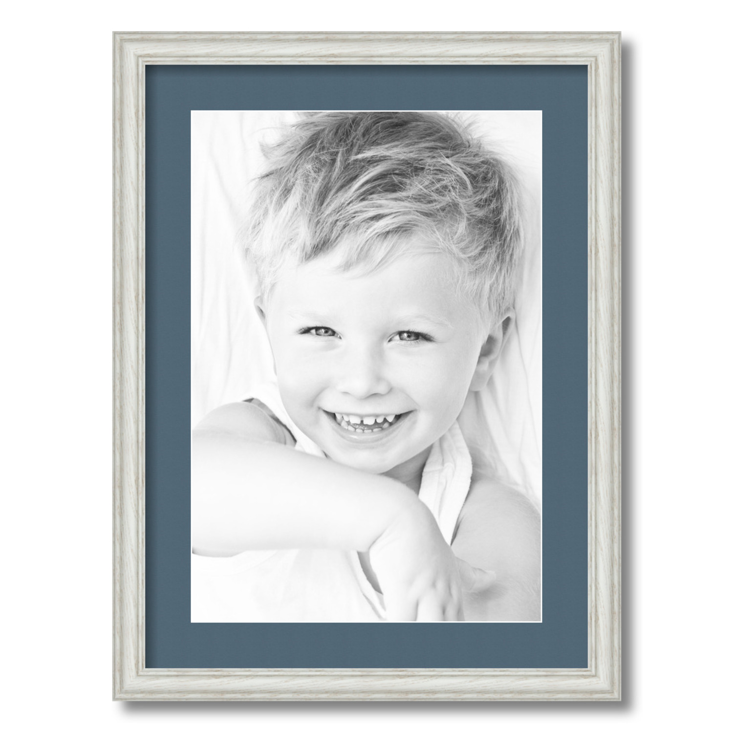 ArtToFrames Matted 17x23 White Picture Frame with 2" Mat, 13x19 Opening 4098