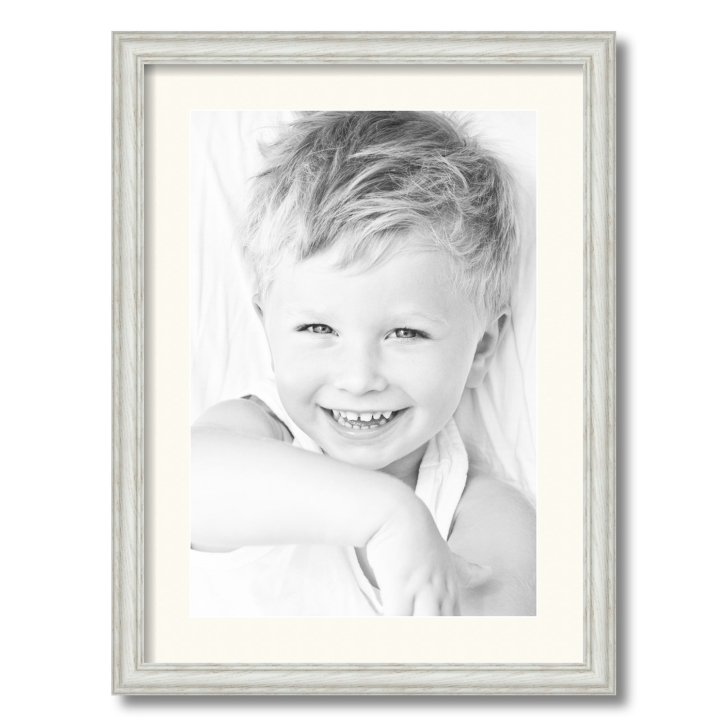 ArtToFrames Matted 17x23 White Picture Frame with 2" Mat, 13x19 Opening 4098