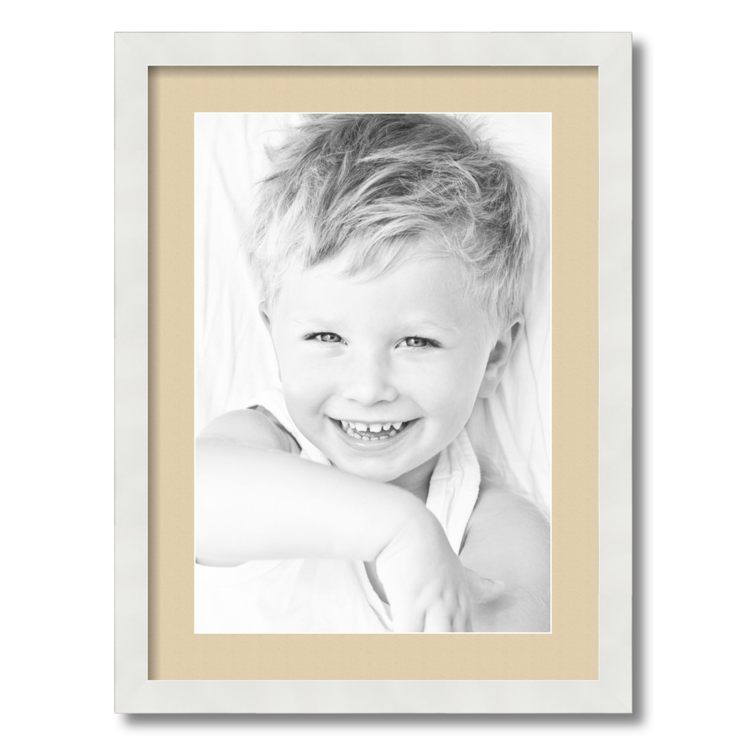 ArtToFrames Matted 17x23 White Picture Frame with 2" Mat, 13x19 Opening 3966