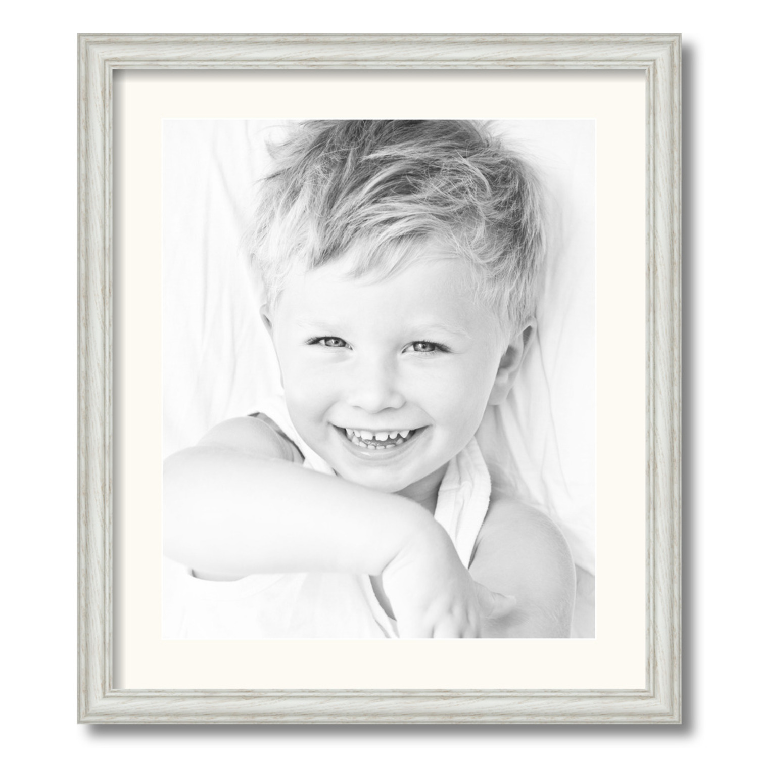 ArtToFrames Matted 19x22 White Picture Frame with 2" Mat, 15x18 Opening 4098