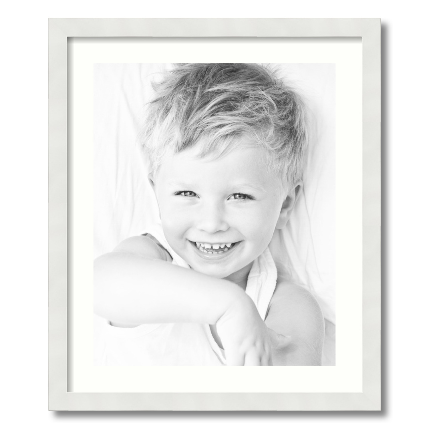 ArtToFrames Matted 20x24 White Picture Frame with 2" Mat, 16x20 Opening 3966