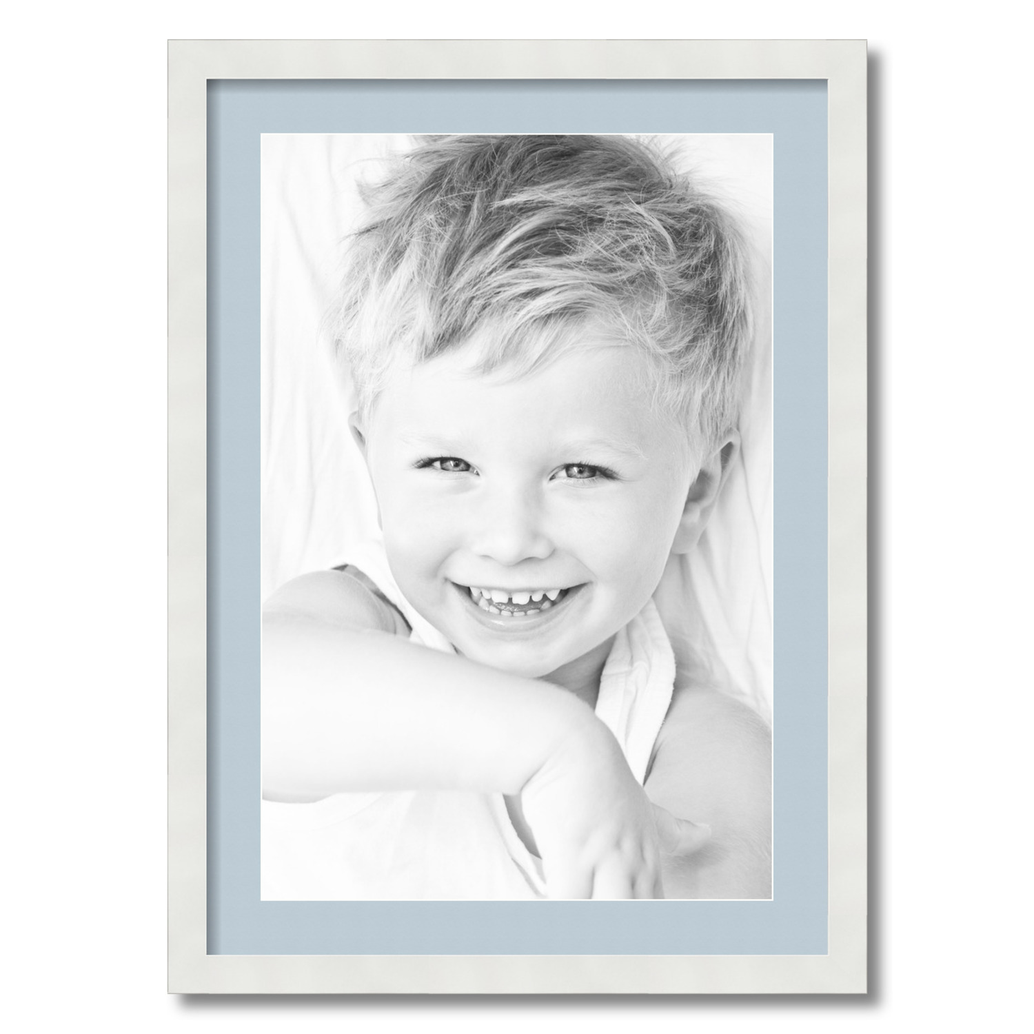 ArtToFrames Matted 20x28 White Picture Frame with 2" Mat, 16x24 Opening 3966