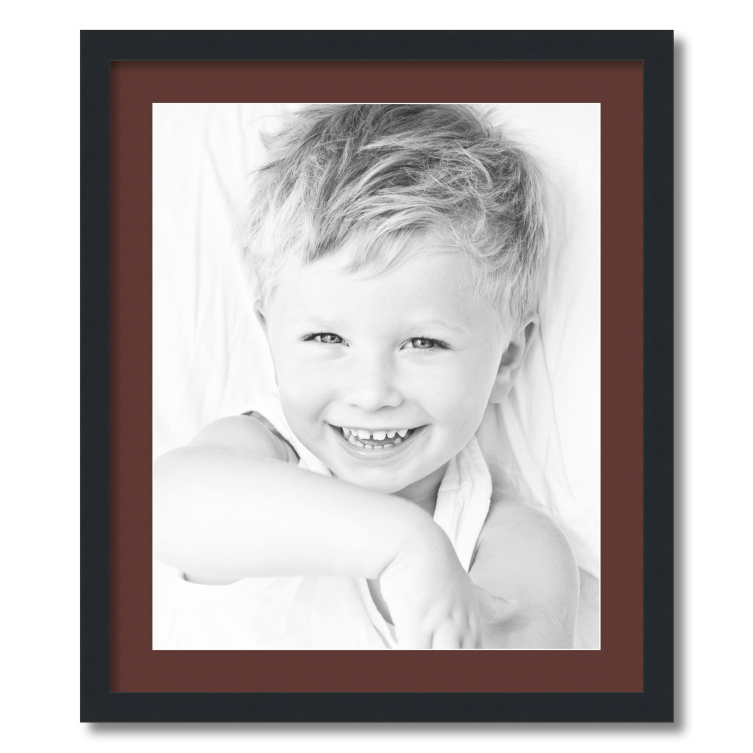 ArtToFrames Matted 22x26 Black Picture Frame with 2" Mat, 18x22 Opening 3926