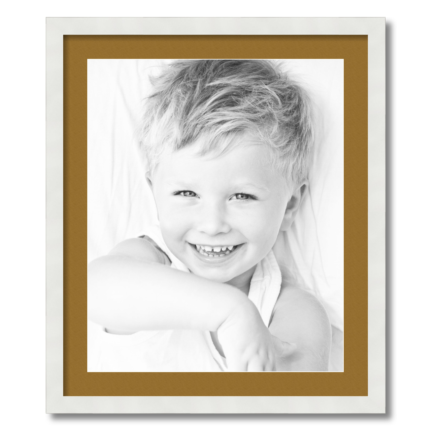 ArtToFrames Matted 22x26 White Picture Frame with 2" Mat, 18x22 Opening 3966