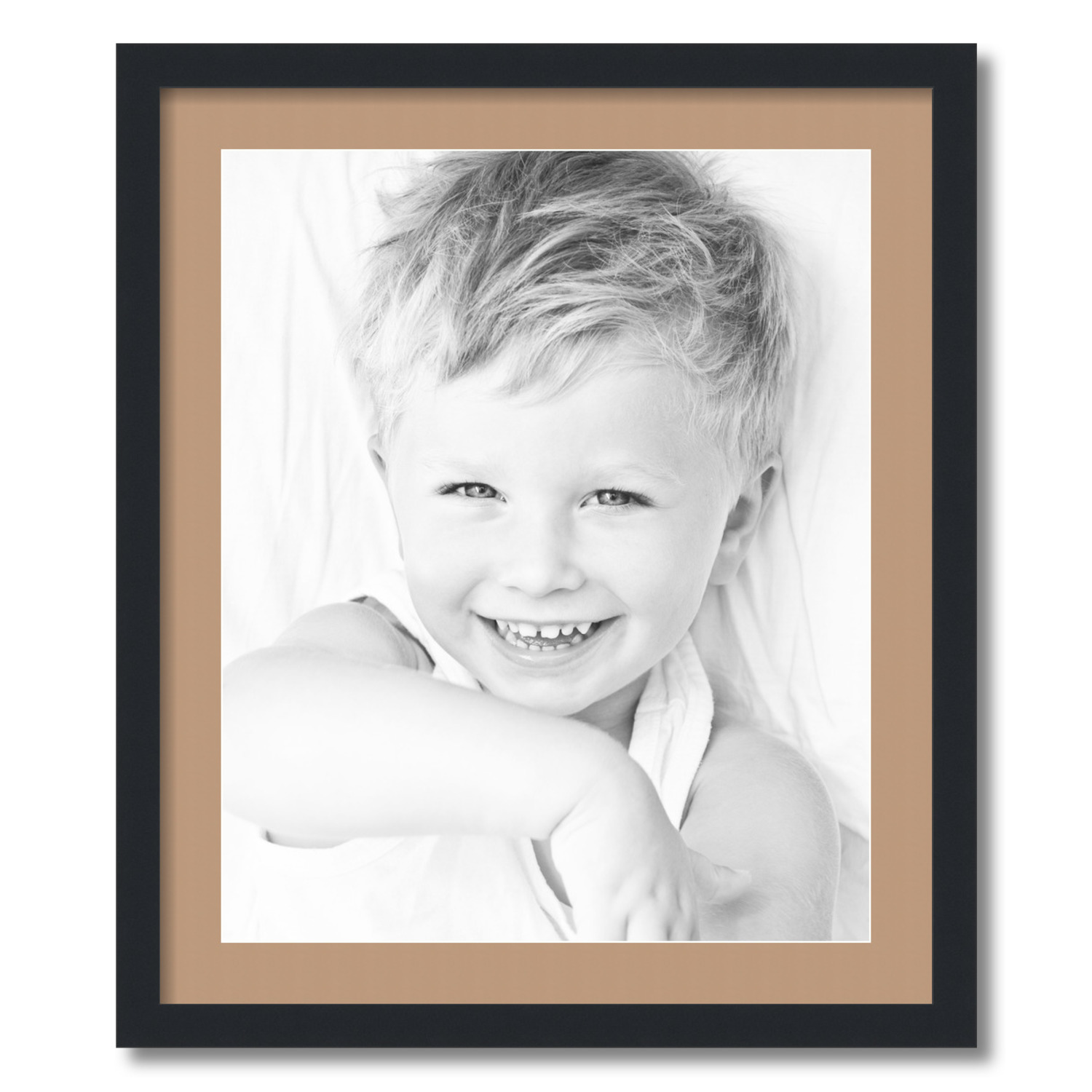 ArtToFrames Matted 22x26 Black Picture Frame with 2" Mat, 18x22 Opening 3926