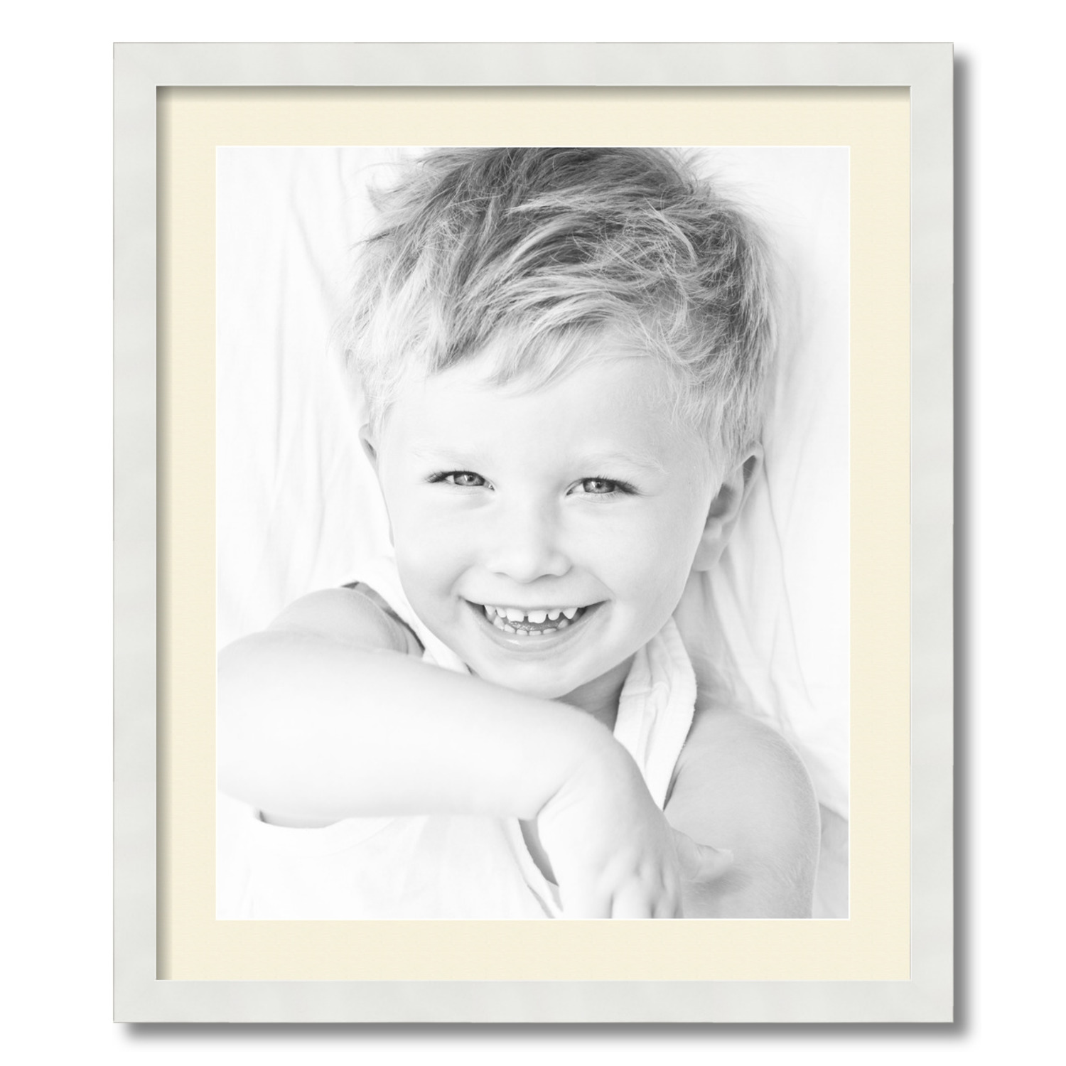 ArtToFrames Matted 22x26 White Picture Frame with 2" Mat, 18x22 Opening 3966