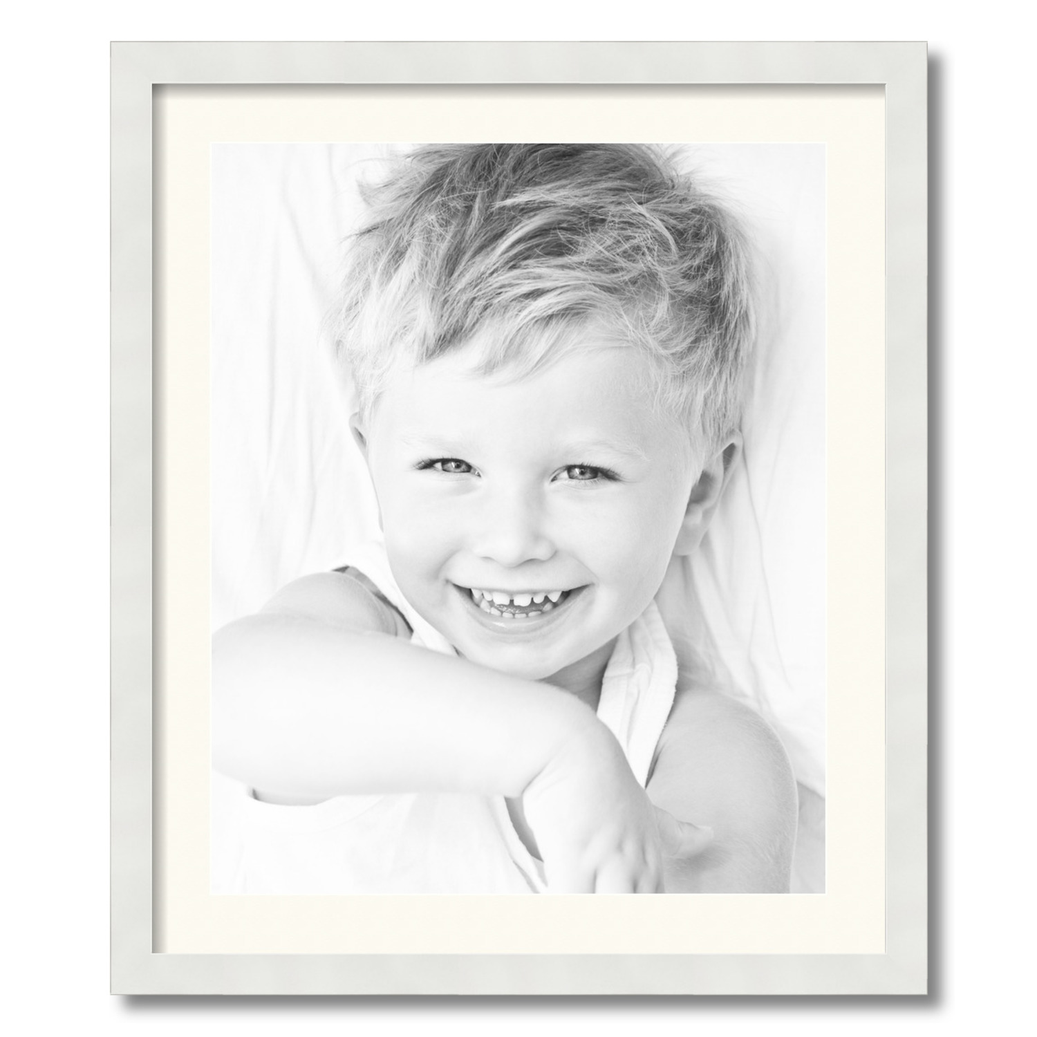 ArtToFrames Matted 22x26 White Picture Frame with 2" Mat, 18x22 Opening 3966