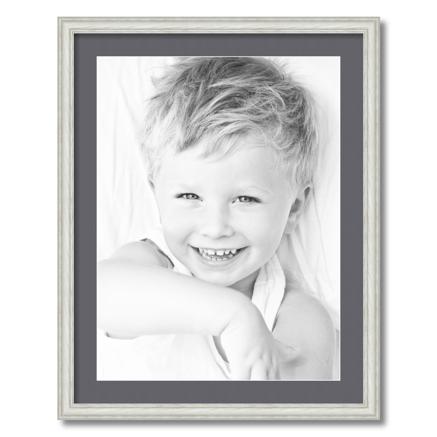 ArtToFrames Matted 22x28 White Picture Frame with 2" Mat, 18x24 Opening 4098