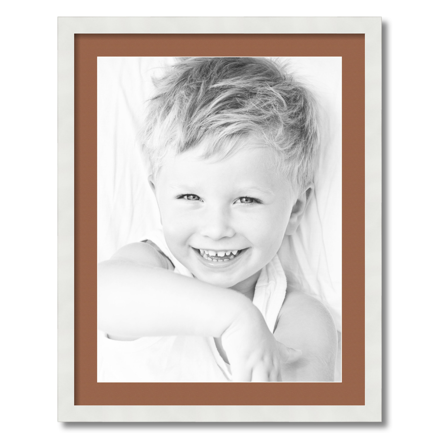 ArtToFrames Matted 22x28 White Picture Frame with 2" Mat, 18x24 Opening 3966