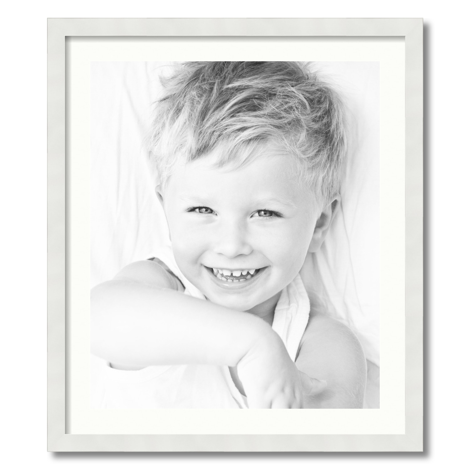 ArtToFrames Matted 24x28 White Picture Frame with 2" Mat, 20x24 Opening 3966