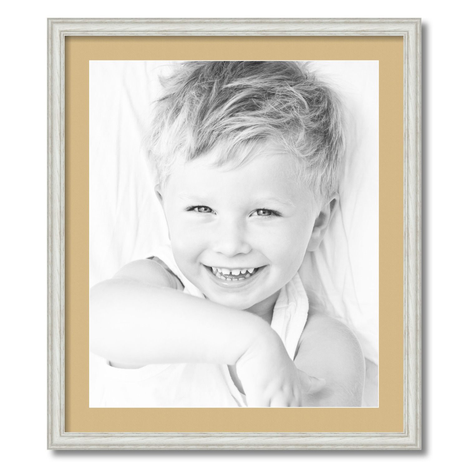 ArtToFrames Matted 24x28 White Picture Frame with 2" Mat, 20x24 Opening 4098