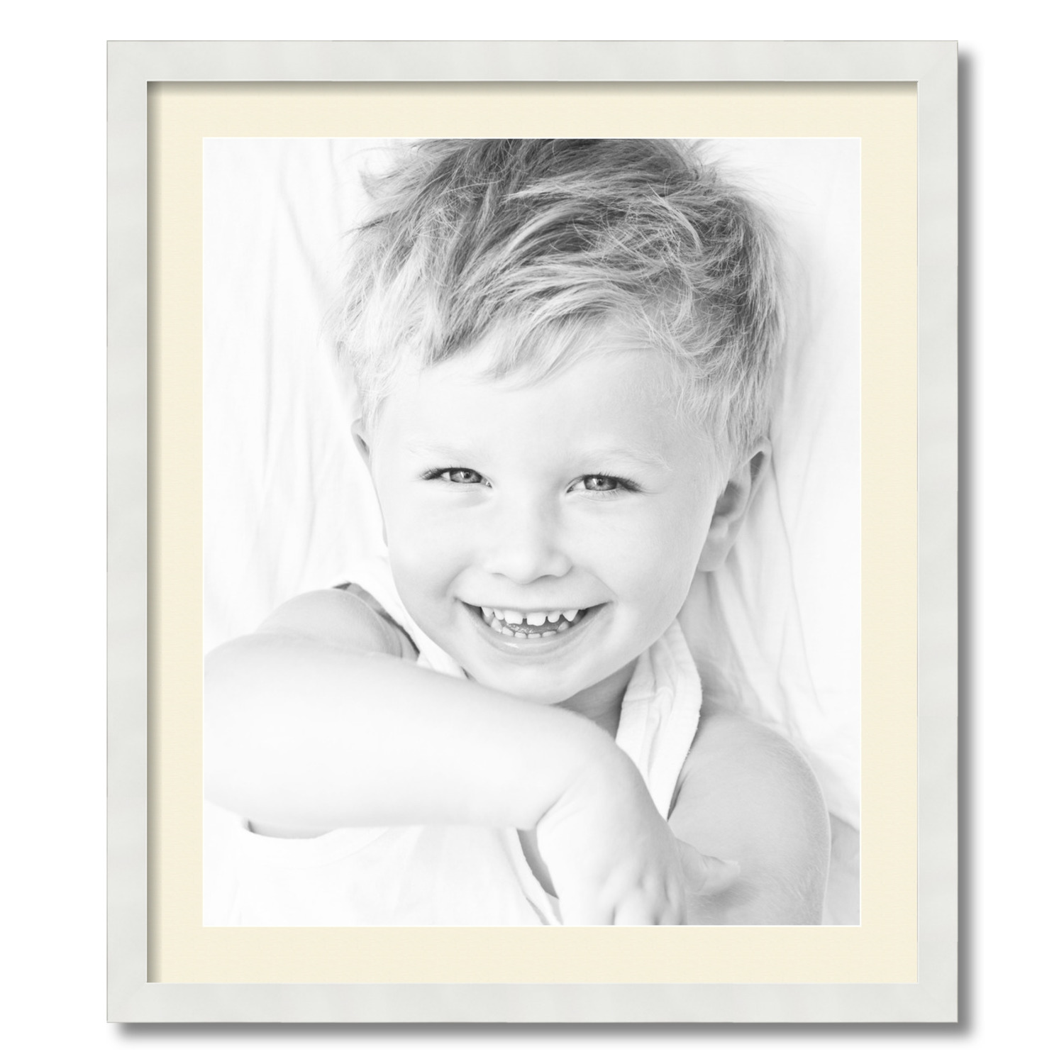 ArtToFrames Matted 24x28 White Picture Frame with 2" Mat, 20x24 Opening 3966