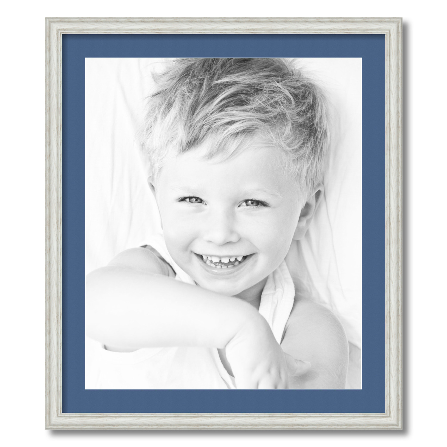 ArtToFrames Matted 24x28 White Picture Frame with 2" Mat, 20x24 Opening 4098