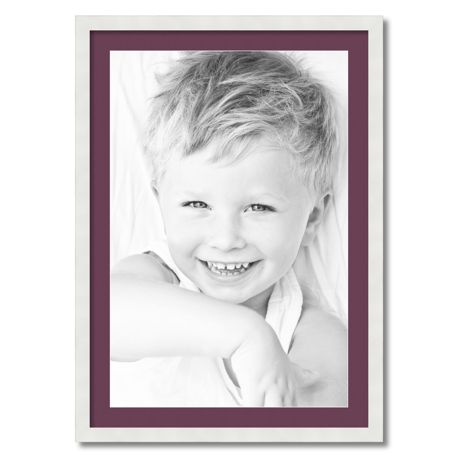 ArtToFrames Matted 24x34 White Picture Frame with 2" Mat, 20x30 Opening 3966