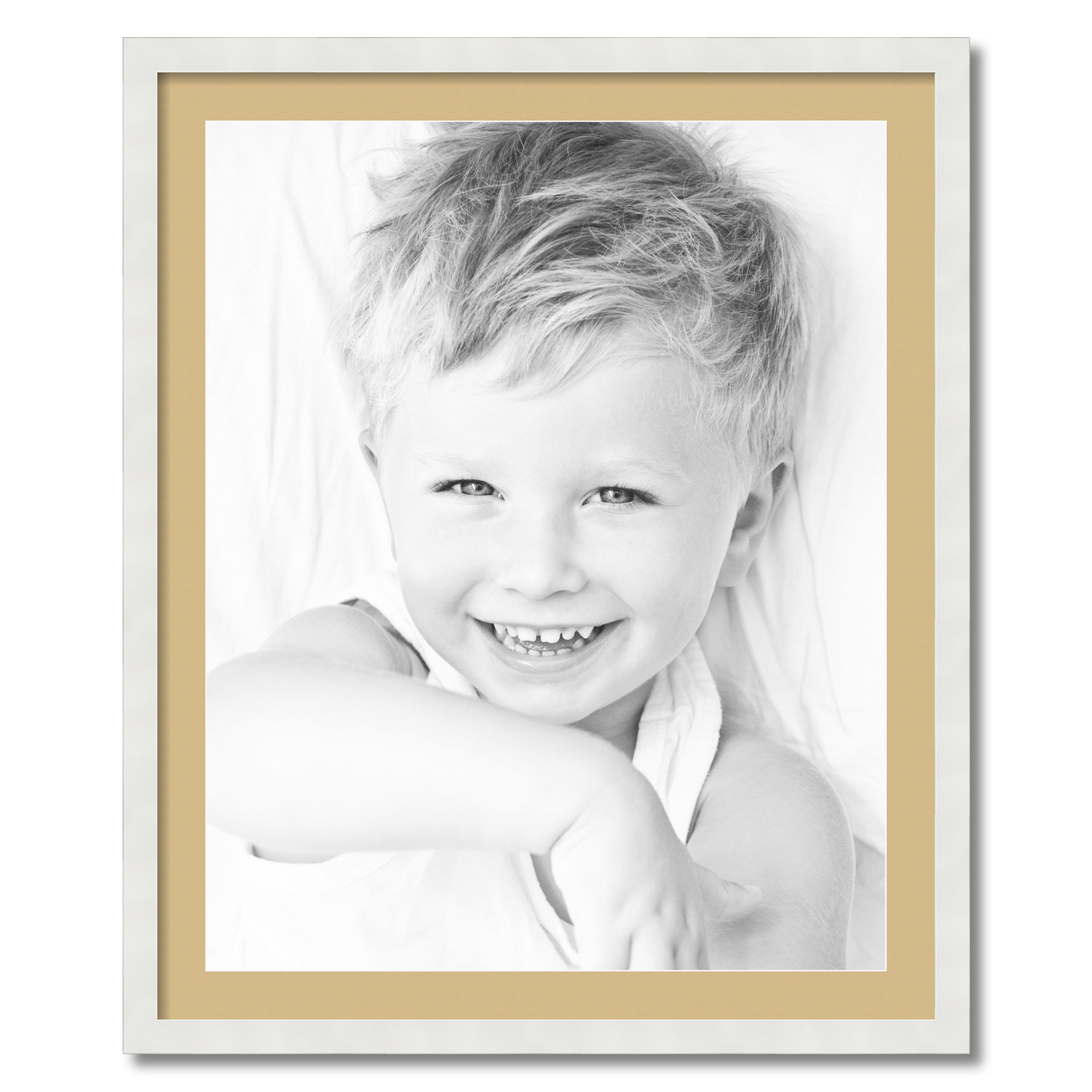 ArtToFrames Matted 28x34 White Picture Frame with 2" Mat, 24x30 Opening 3966