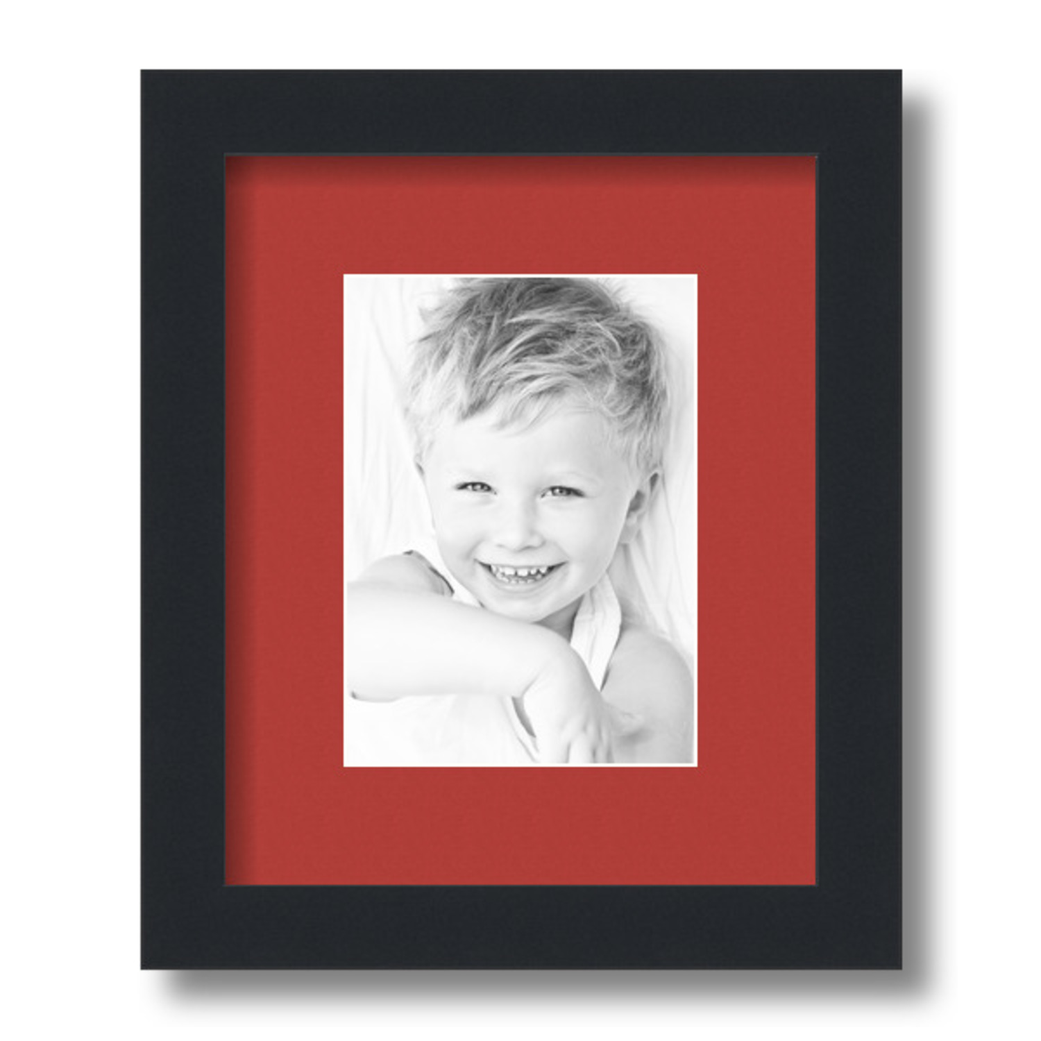 ArtToFrames Matted 9x11 Black Picture Frame with 2" Mat, 5x7 Opening 3926