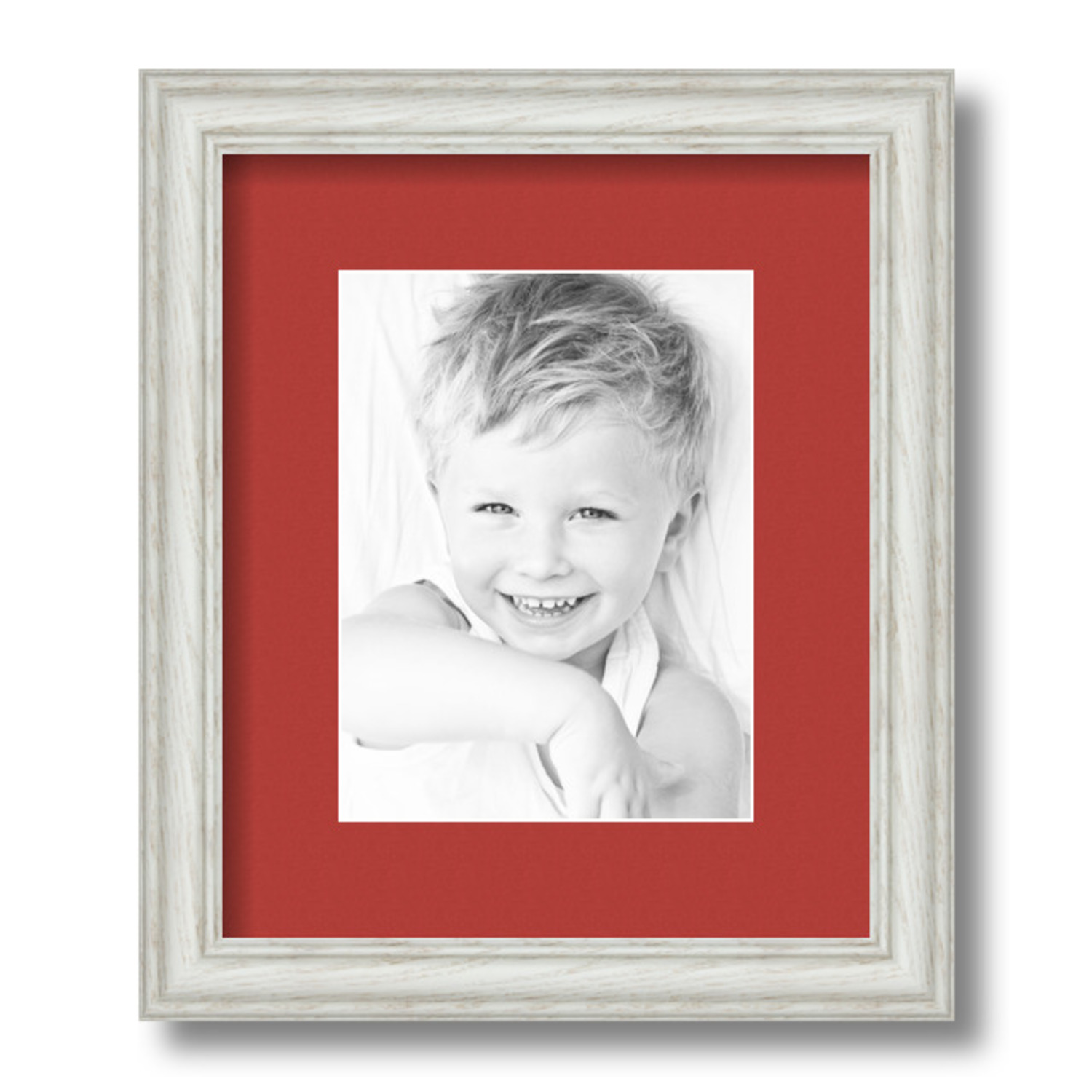 ArtToFrames Matted 10x12 White Picture Frame with 2" Mat, 6x8 Opening 4098