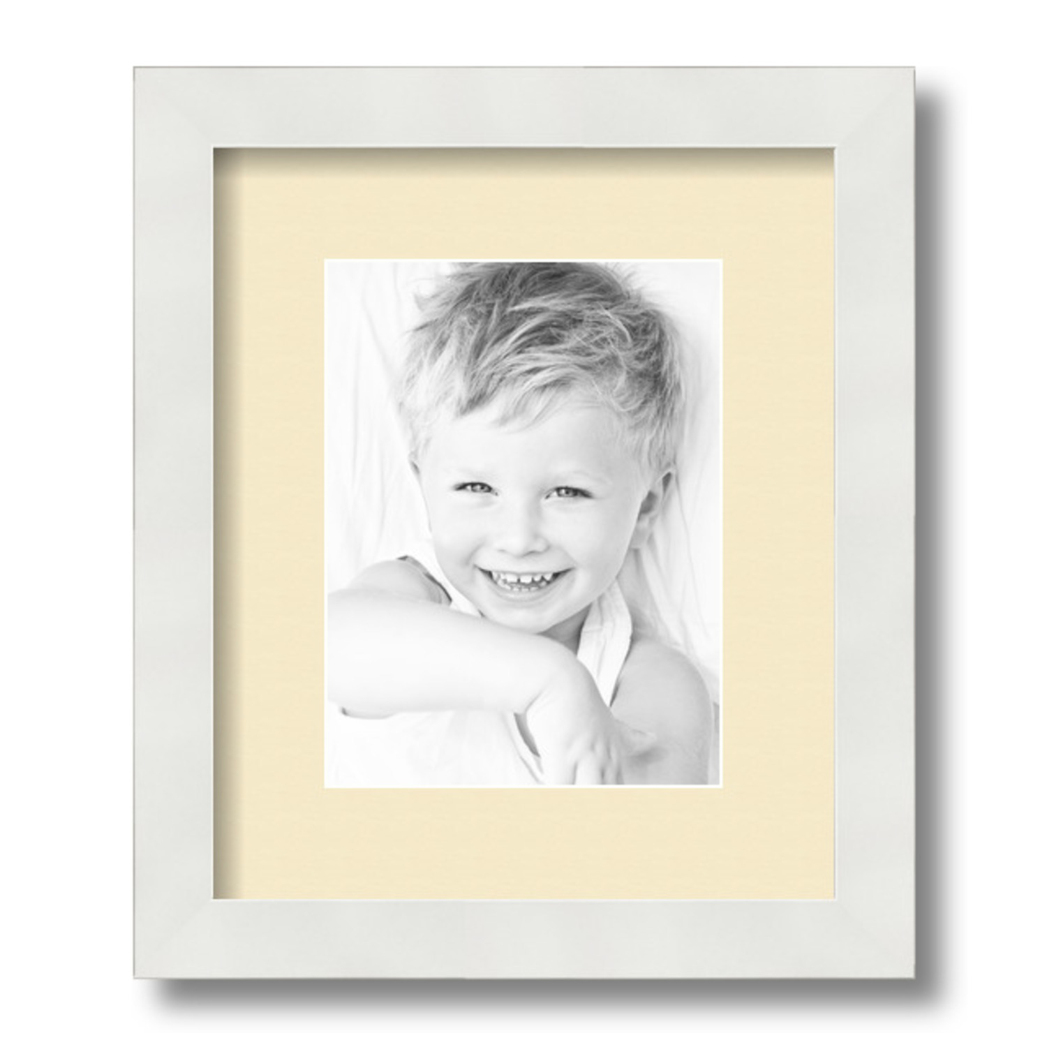 ArtToFrames Matted 10x12 White Picture Frame with 2" Mat, 6x8 Opening 3966