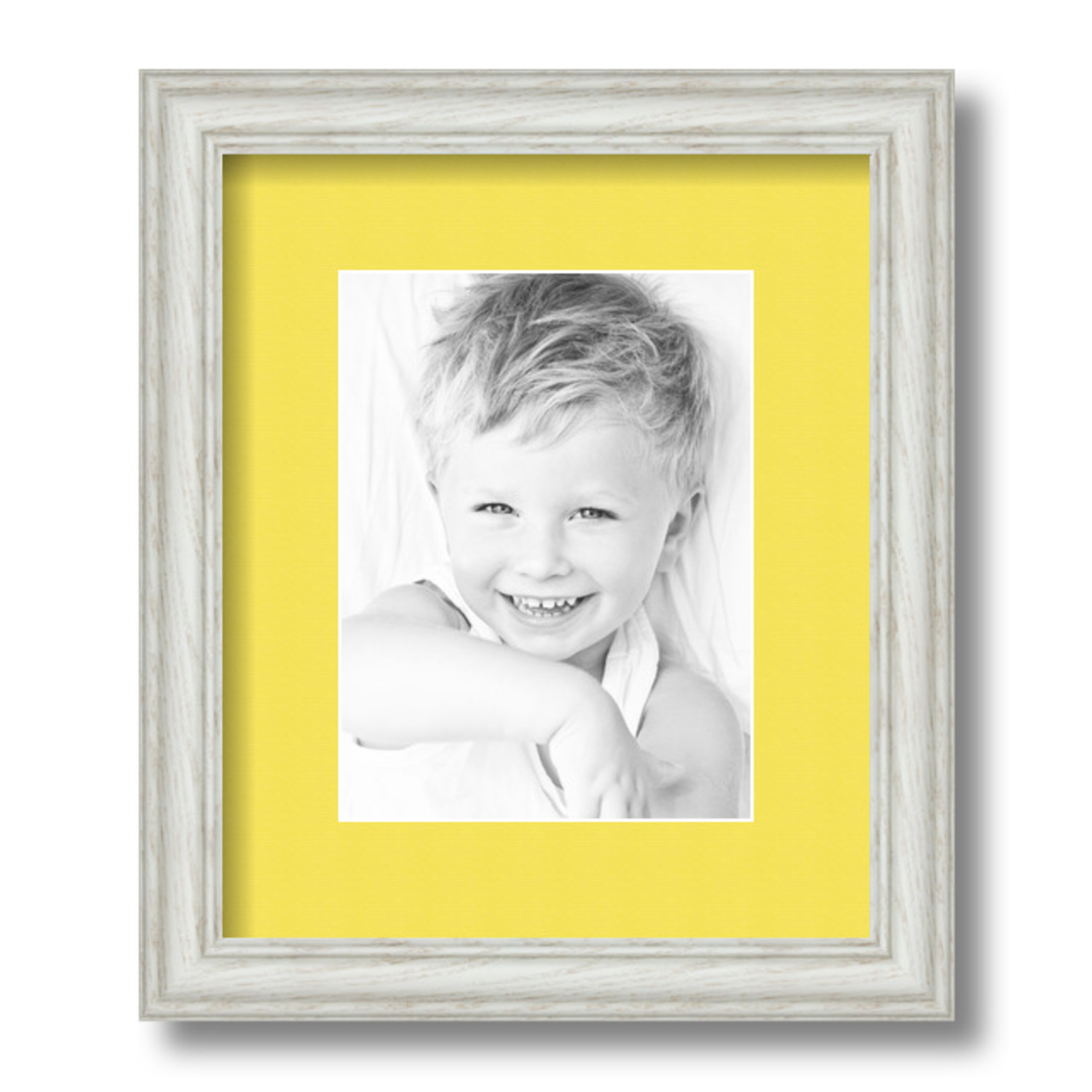 ArtToFrames Matted 10x12 White Picture Frame with 2" Mat, 6x8 Opening 4098