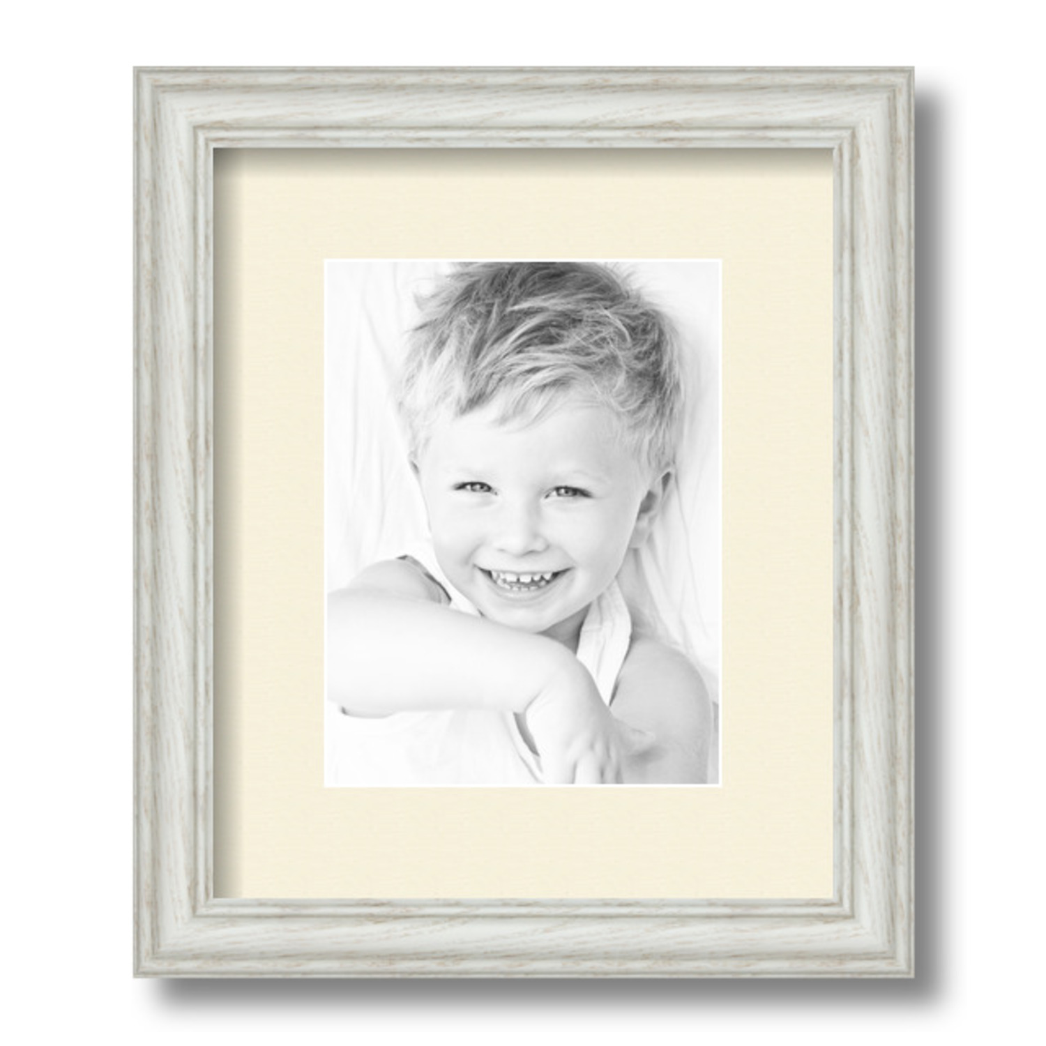 ArtToFrames Matted 10x12 White Picture Frame with 2" Mat, 6x8 Opening 4098