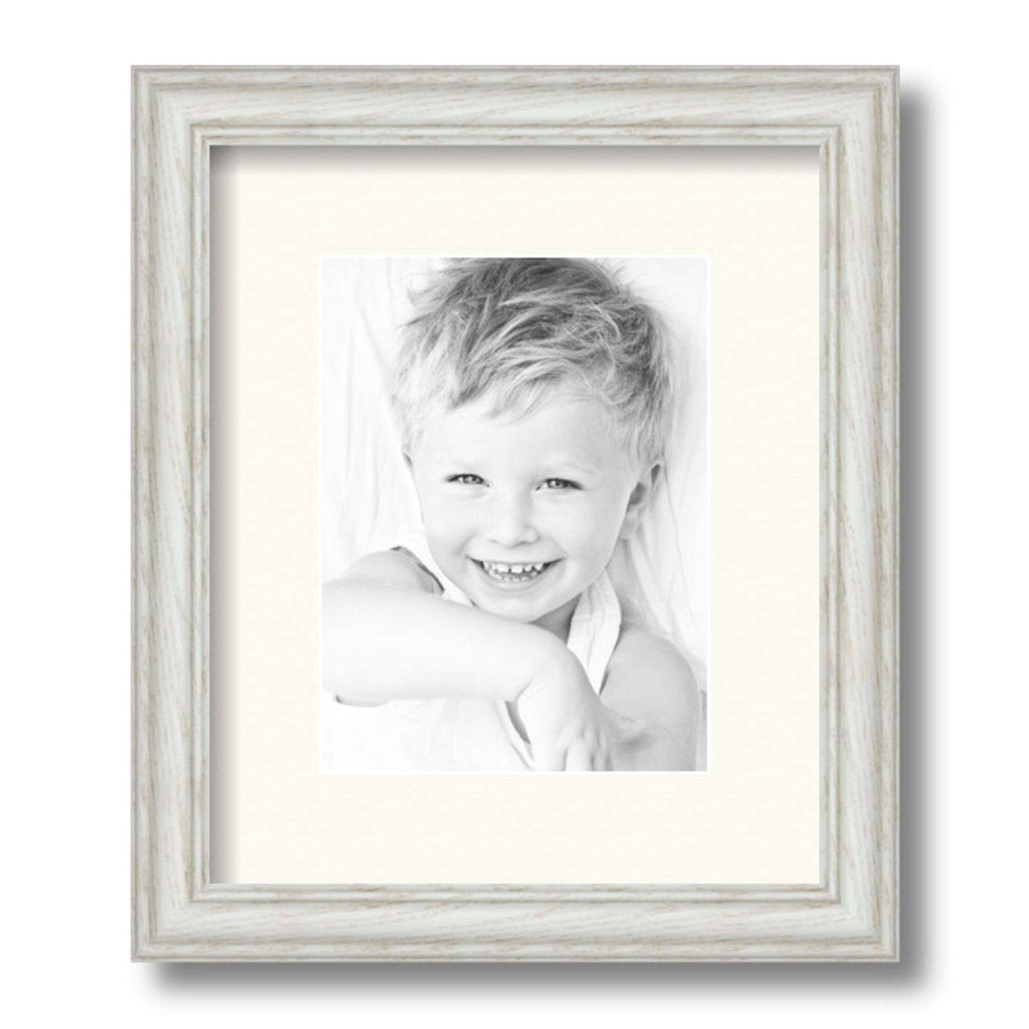 ArtToFrames Matted 10x12 White Picture Frame with 2" Mat, 6x8 Opening 4098