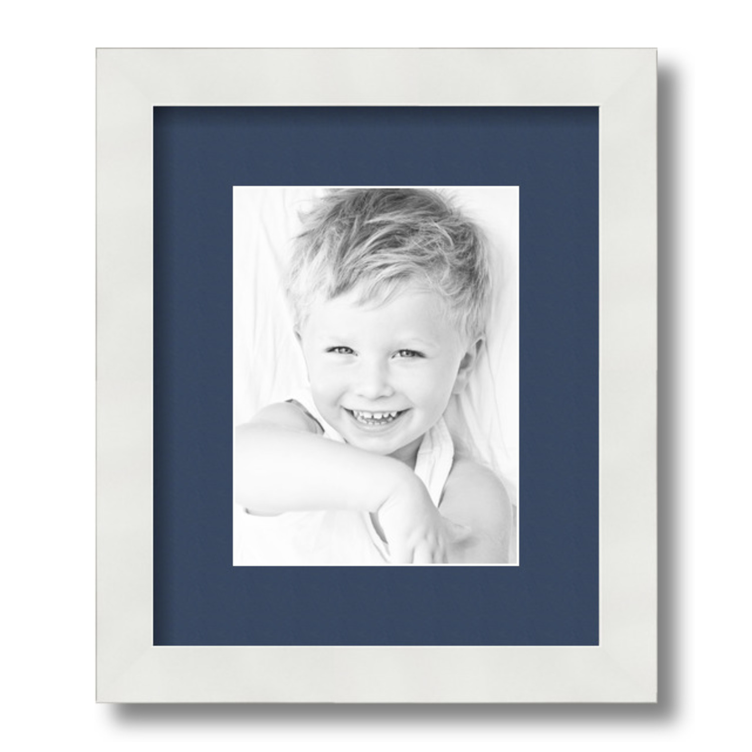 ArtToFrames Matted 10x12 White Picture Frame with 2" Mat, 6x8 Opening 3966