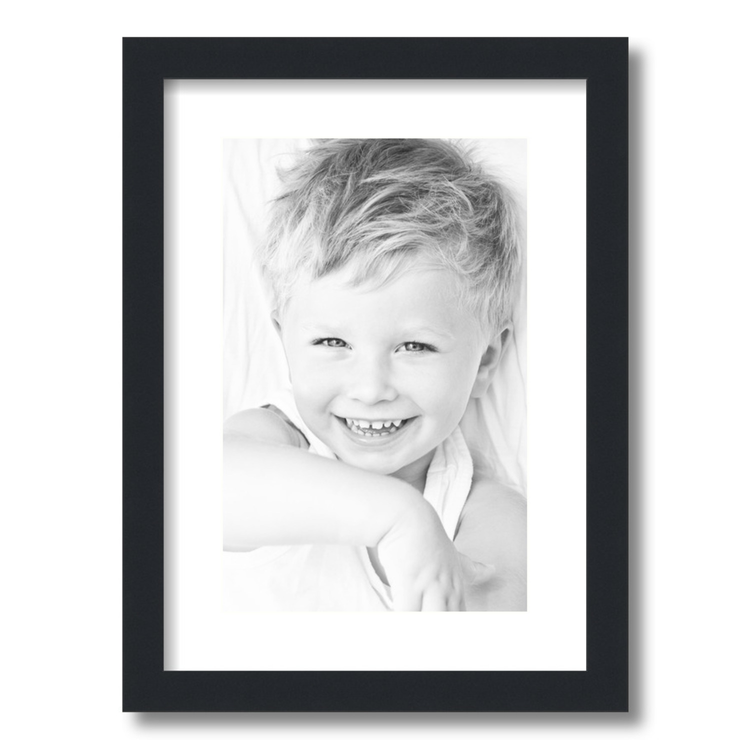 ArtToFrames Matted 12.5x18 Black Picture Frame with 2" Mat, 8.5x14 Opening 3926