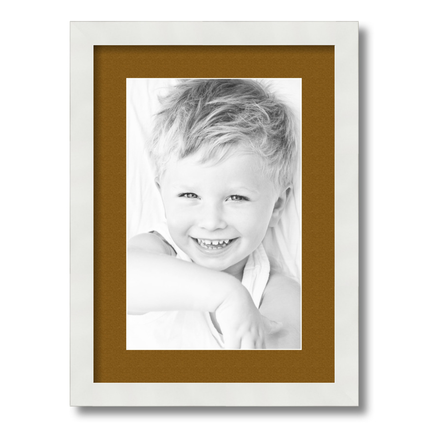 ArtToFrames Matted 12.5x18 White Picture Frame with 2" Mat, 8.5x14 Opening 3966