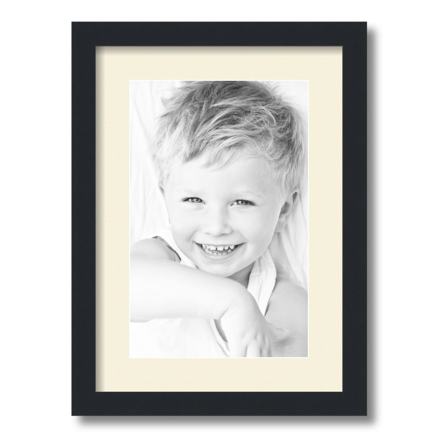 ArtToFrames Matted 12.5x18 Black Picture Frame with 2" Mat, 8.5x14 Opening 3926