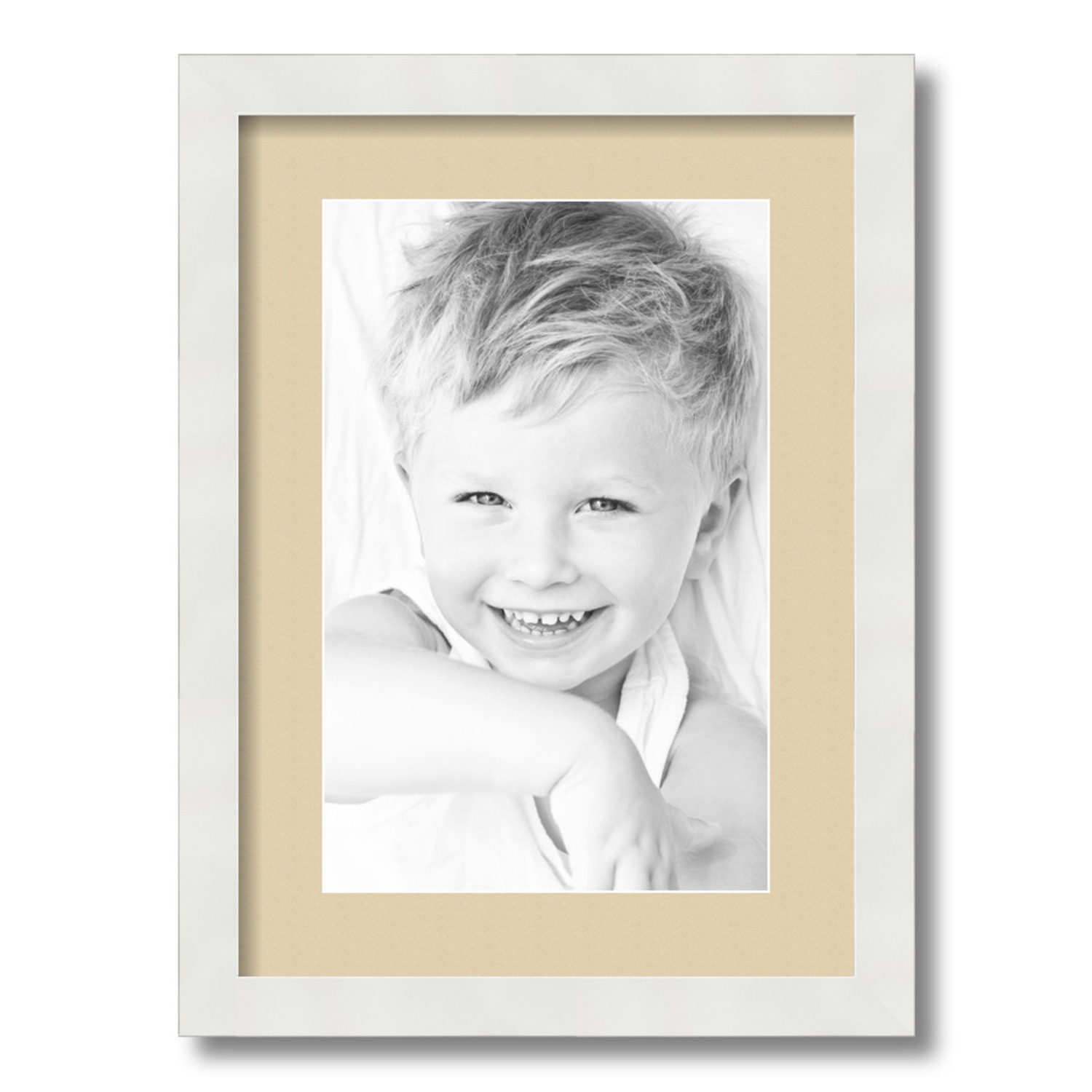 ArtToFrames Matted 12.5x18 White Picture Frame with 2" Mat, 8.5x14 Opening 3966