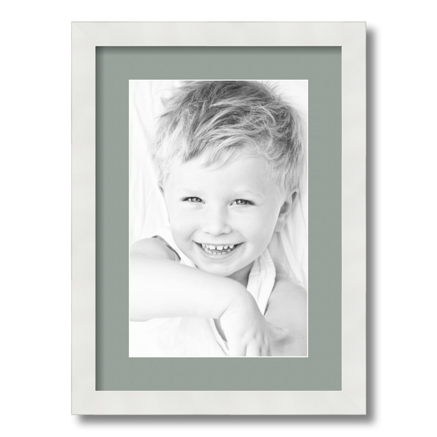 ArtToFrames Matted 12.5x18 White Picture Frame with 2" Mat, 8.5x14 Opening 3966