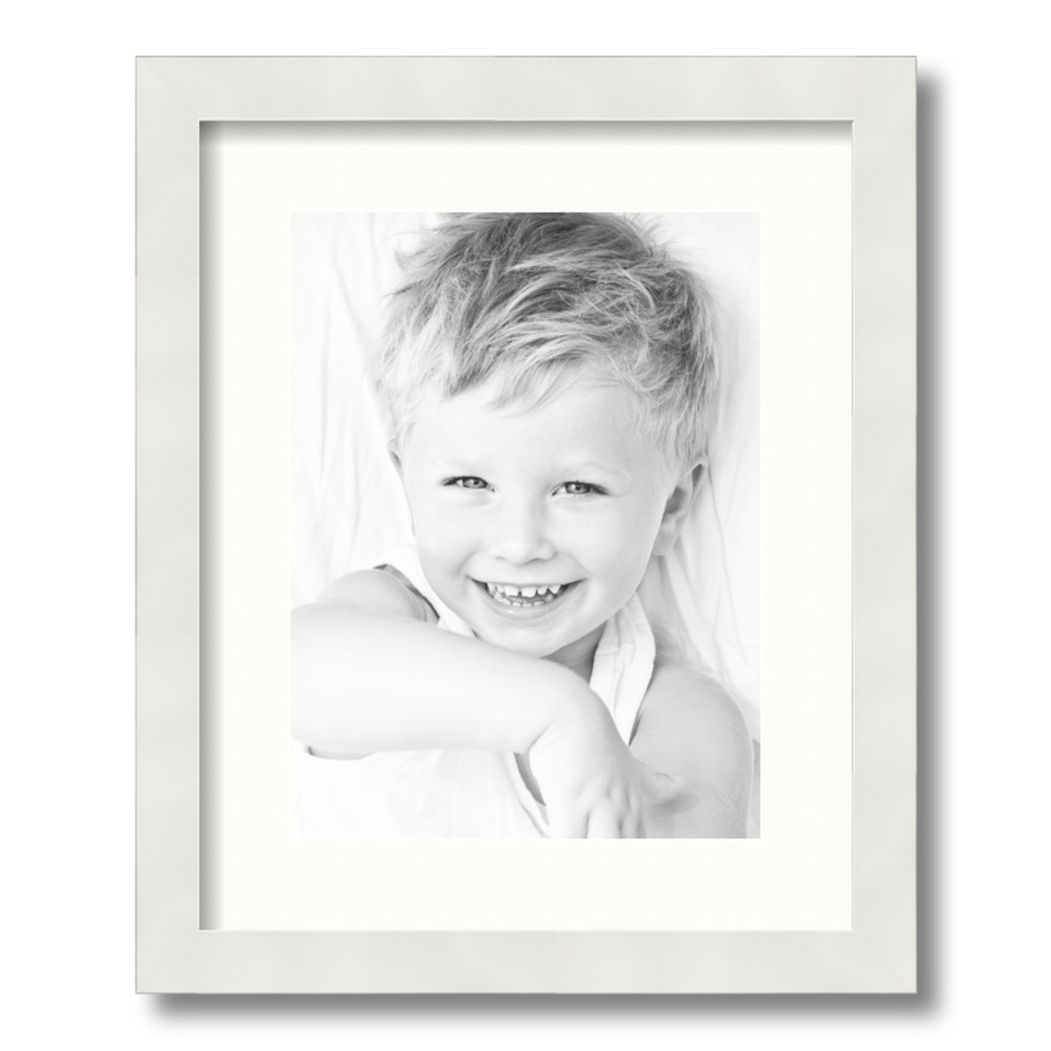 ArtToFrames Matted 13x16 White Picture Frame with 2" Mat, 9x12 Opening 3966