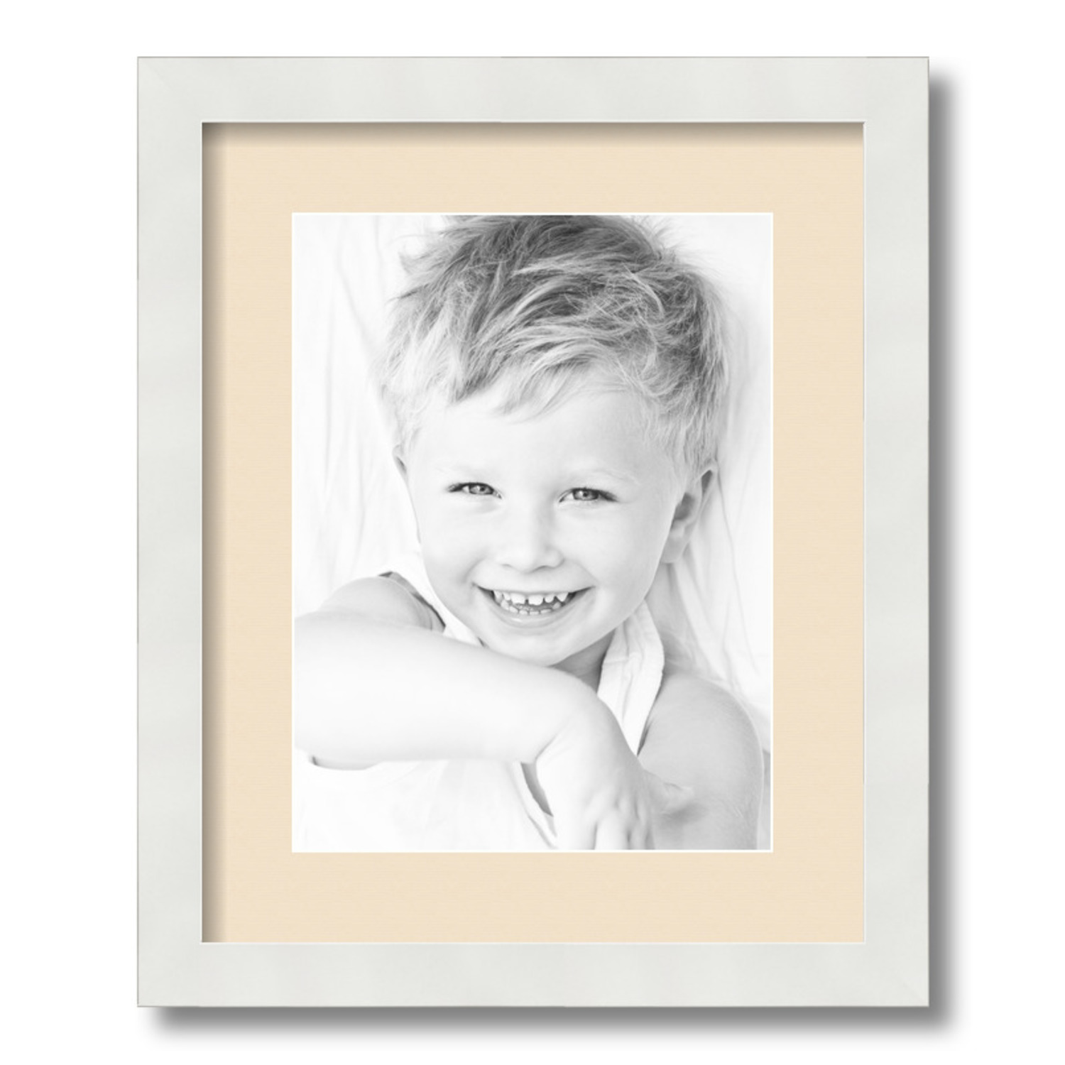 ArtToFrames Matted 13x16 White Picture Frame with 2" Mat, 9x12 Opening 3966