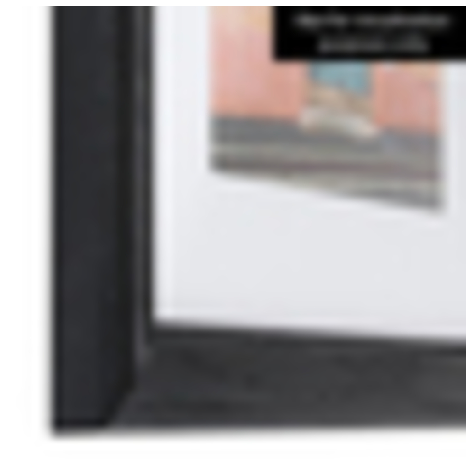 Mainstays 24x30 Wide Gallery Poster and Picture Frame, Black - NEW
